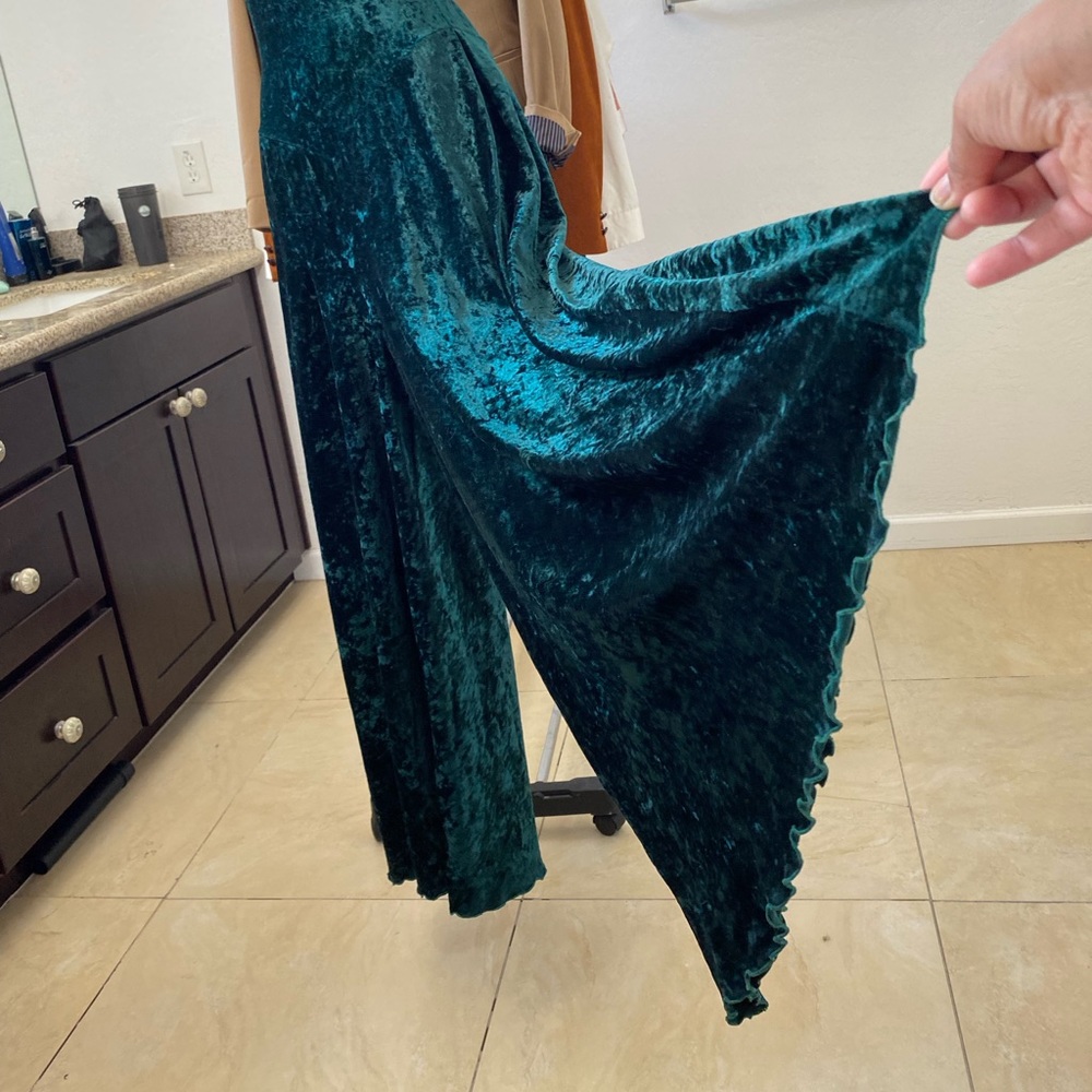 VTG Crushed Velvet Jumpsuit - Picture 5 of 8
